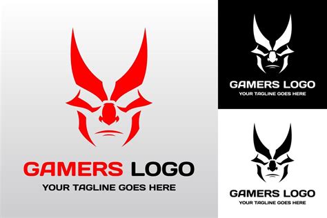 Gamers logo with face shape 12823788 Vector Art at Vecteezy