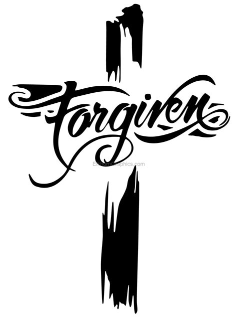 Car Stickers and Decals :: Religious Stickers :: Cross Stickers :: Cross Forgiven Sticker