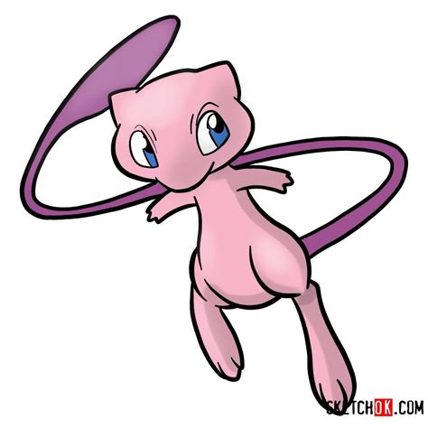 How To Draw Mew Pokemon Step By Step