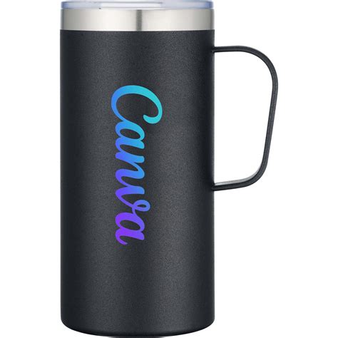 Custom Double Wall Stainless Steel Camping Mugs (20 Oz.)