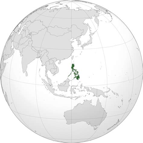 Location of the Philippines in the World Map