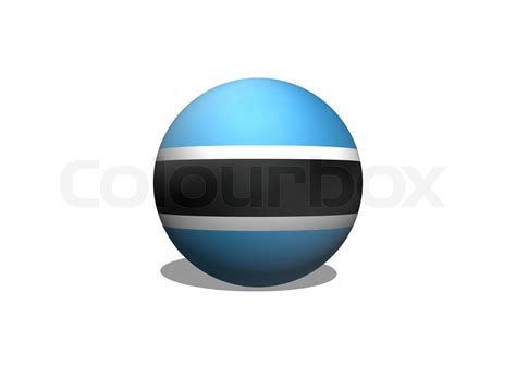 Botswana flag themes idea design | Stock image | Colourbox