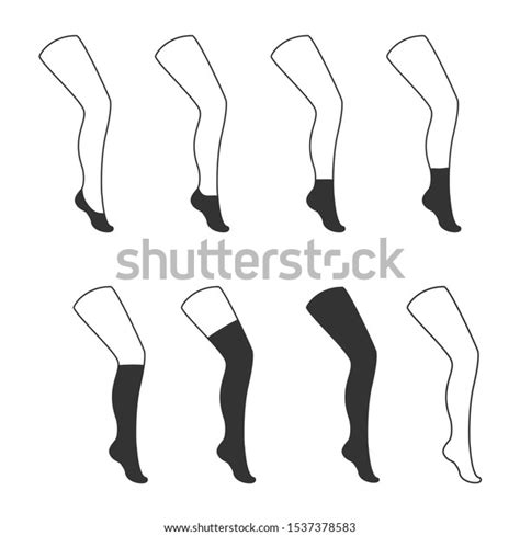 Types Socks Collection Invisible Extra Low Stock Illustration ...