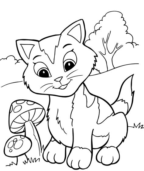 Free Printable Kitten Coloring Pages For Kids - Best Coloring Pages For Kids