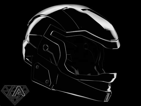 Halo Reach Gungnir Custom Helmet - 3D Model by LAfactorystore