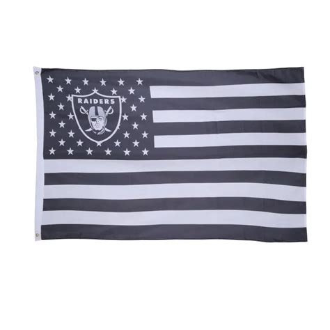 RAIDER NATION Oakland Raiders US Flag Supper Team Banner Fan Football 3ft * 5ft All Flying ...