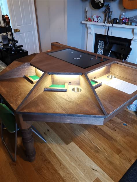 My Dad and I made a DnD table, it got out of hand. : DnD Board Game ...