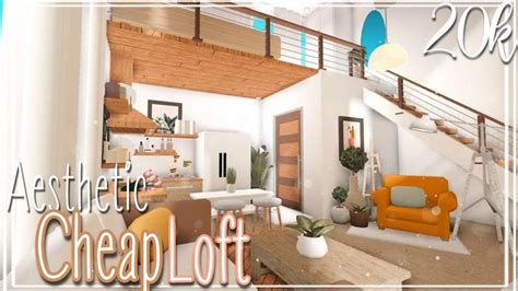 ROBLOX BLOXBURG: Cheap Aesthetic Loft l 20k | Loft house, Loft homes, Tiny loft