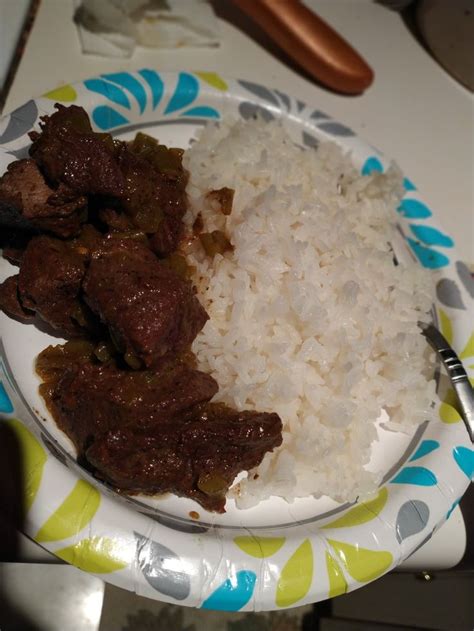 White Rice And Beef Stew