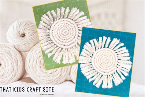 Macrame Coasters - That Kids' Craft Site