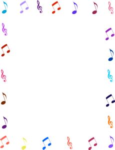 Purple music note border transparent - Download Free Png Images