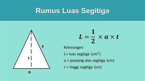 Rumus Luas Segitiga Beraturan Atau Dengan Rumus Dapat Ditulis Sebagai ...