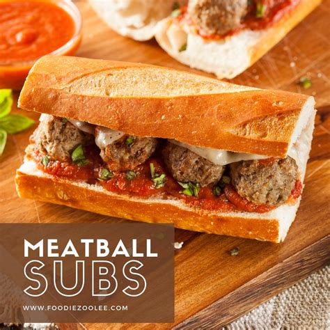 Meatball Sub - a quick three-ingredient recipe - FoodieZoolee