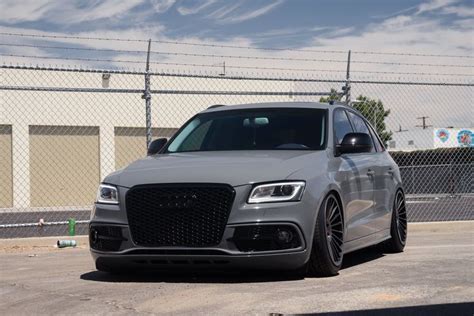 Custom Painted Audi Q5 Sitting Low on Black Rotiform Custom Wheels | Audi q5, Audi, Audi motor