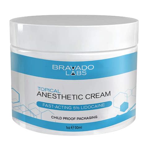 Buy Bravado Labs Lidocaine Numbing Cream - Topical Anesthetic Cream - Best Skin Numbing Cream ...