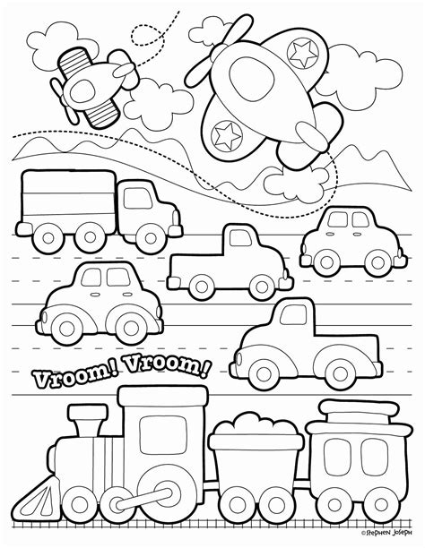 Train Coloring Pages For Toddlers - subeloa11