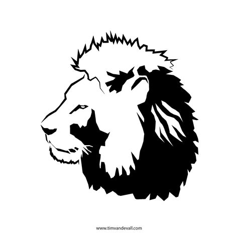 lion-stencil - Tim's Printables