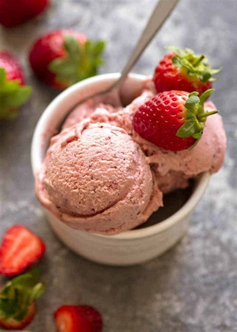 Strawberry Ice Cream (No Churn) | RecipeTin Eats