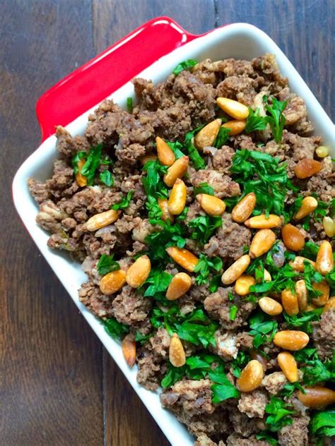 Lebanese Hushwee – Ground Beef with Pine Nuts Recipe | LEBANESE RECIPES