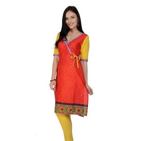 Printed Kurti with Dori at Rs 312 | Casual Printed Kurti in Faridabad | ID: 9836493597