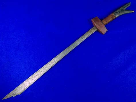 Antique Old Philippines Philippine 19 Century Large Kampilan Sword Swo – ANTIQUE & MILITARY FROM ...