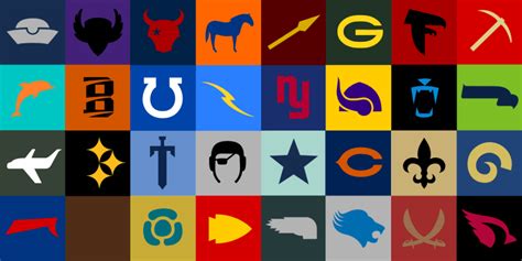 NFL Minimalism Logos - Concepts | Nfl football logos, Sports logo design, Nfl logo