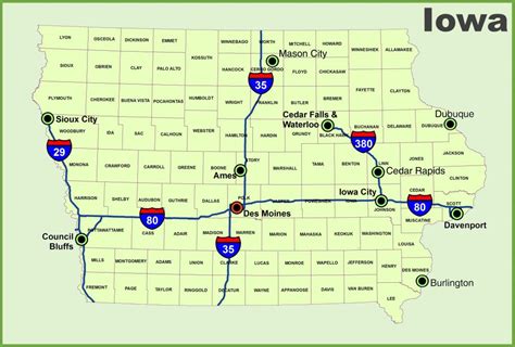 Iowa State Maps | Usa | Maps Of Iowa (Ia) for Printable Iowa Road Map | Printable Maps