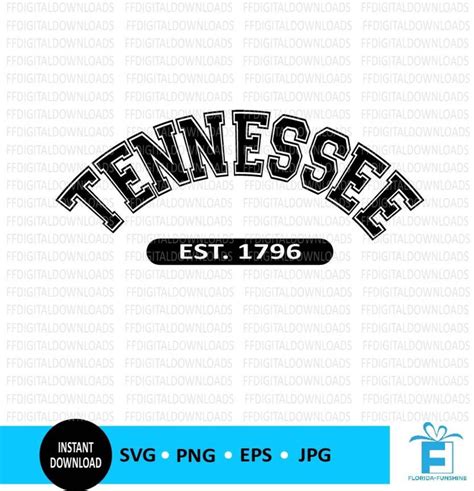 Tennessee SVG, Tennessee PNG, Tennessee Shirt Design, Tennessee, Tennessee Est 1796, Tennessee ...