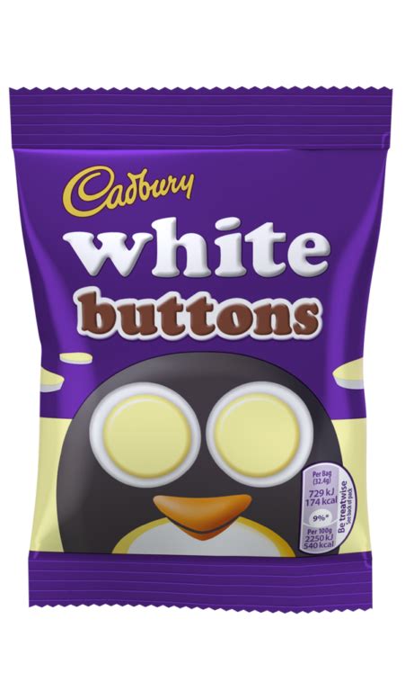 Cadbury White Chocolate Buttons 32g Bag - Lollies 'N Stuff