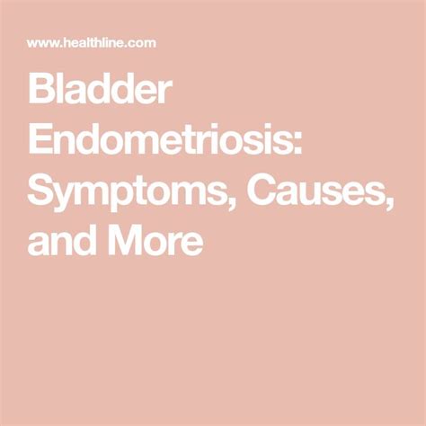 Bladder Endometriosis: Symptoms, Causes, and More | Endometriosis ...