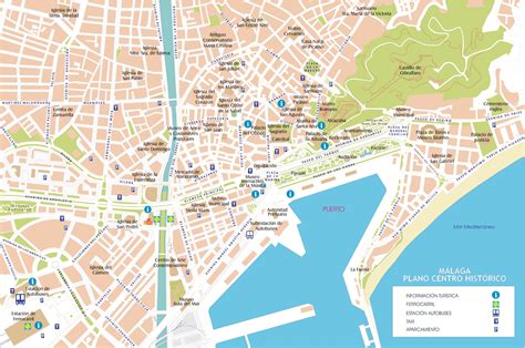 Malaga street map