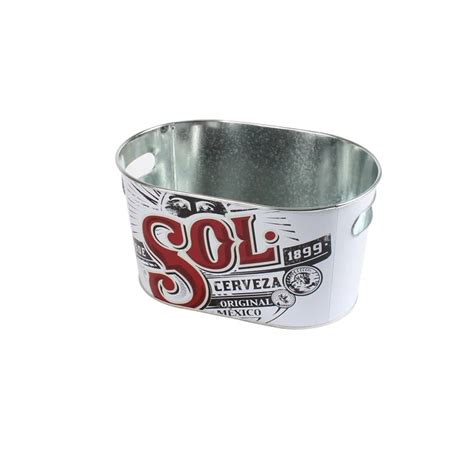 Beer Bucket Coolers Promotion Ice Bucket - Buy Beer Ice Tin Bucket,Galvanized Metal Beer Bucket ...