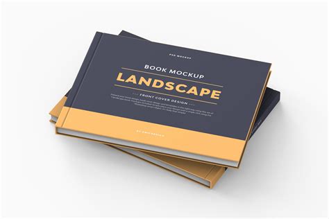 Landscape Book Mockup | Book & Magazine Mockups ~ Creative Market