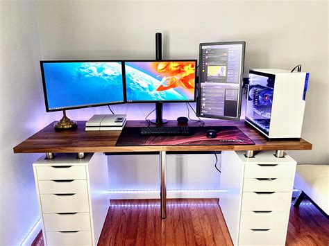 Ikea Desk Gaming Setup