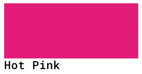 Hot Pink Color Codes - The Hex, RGB and CMYK Values That You Need