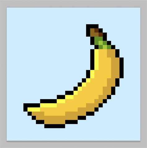 How to Make a Pixel Art Banana - Mega Voxels