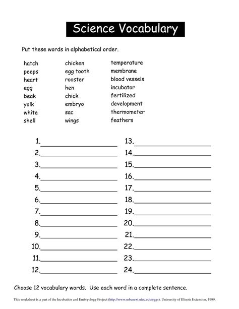 9th Grade English Worksheets Vocabulary