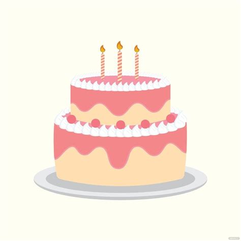 Birthday Cake Vector in Illustrator, SVG, JPG, EPS, PNG - Download | Template.net