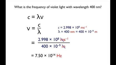 Equation For Light Wavelength - Tessshebaylo