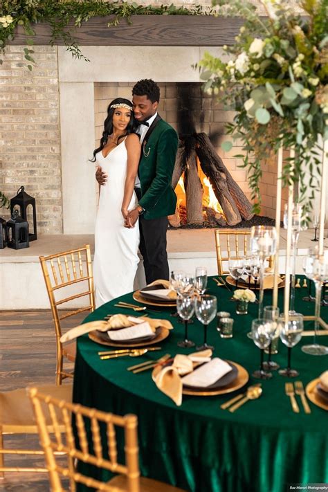 Emerald Green And Black Wedding - WEDINGPOKA