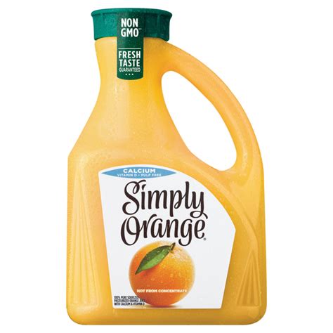 Save on Simply Orange Orange Juice with Calcium & Vitamin D Pulp Free Order Online Delivery | GIANT