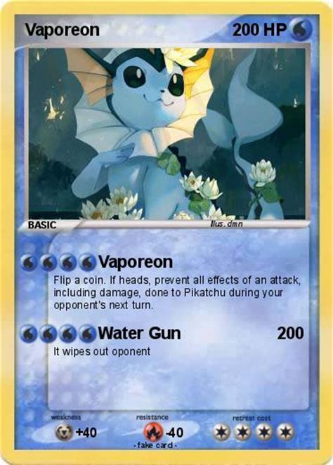 Pokémon Vaporeon 589 589 - Vaporeon - My Pokemon Card