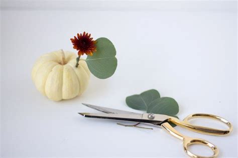 Nice Stems: DIY Mini Pumpkin Centerpieces