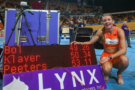 Femke Bol shatters world indoor 400m record at Dutch Indoor Championships - Trackalerts.com ...