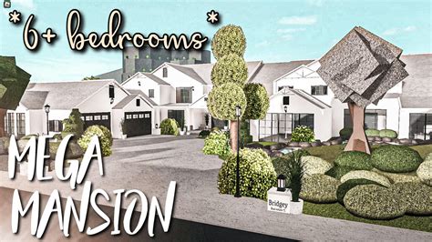 MEGA MANSION BLOXBURG SPEEDBUILD * 6+ bedrooms * 200k - YouTube