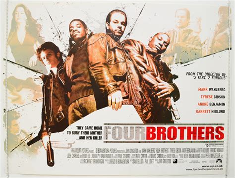 FOUR BROTHERS (2005) Original Quad Movie Poster - Mark Wahlberg, Tyrese ...