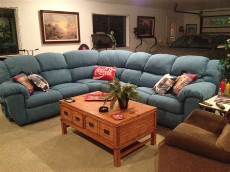 Vintage Denim Sectional Sofa - Rustic - Living Room - Sacramento - by ...