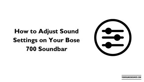 How to Connect the Bose 700 Subwoofer to a Soundbar | Your Own Consumer