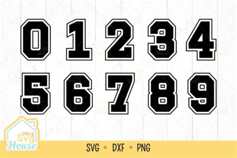 Sports Number Font