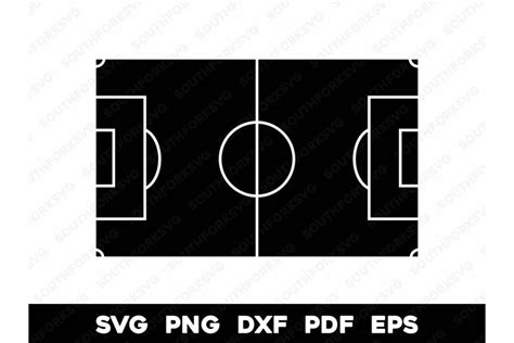 Soccer Field Silhouette Transparent SVG PNG DXF EPS PDF